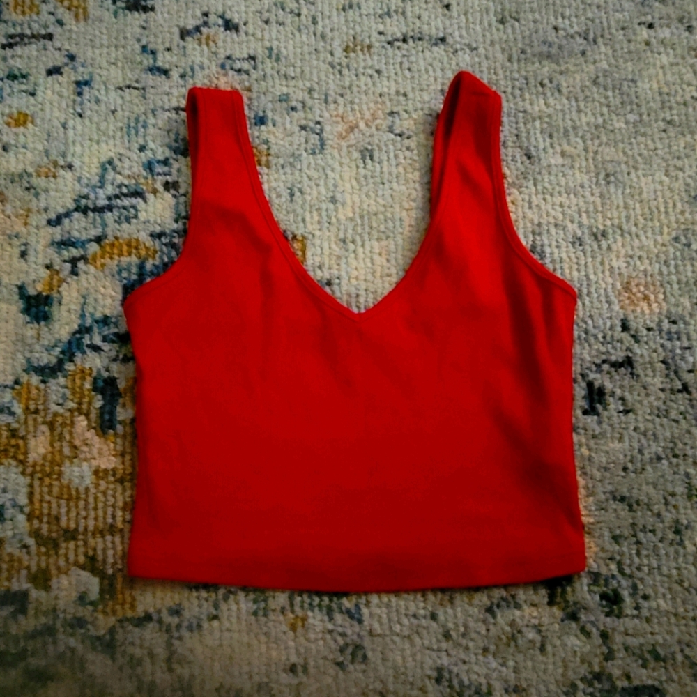Red SHEIN crop top